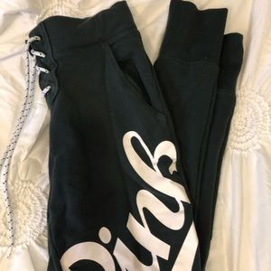 PINK joggers xs green